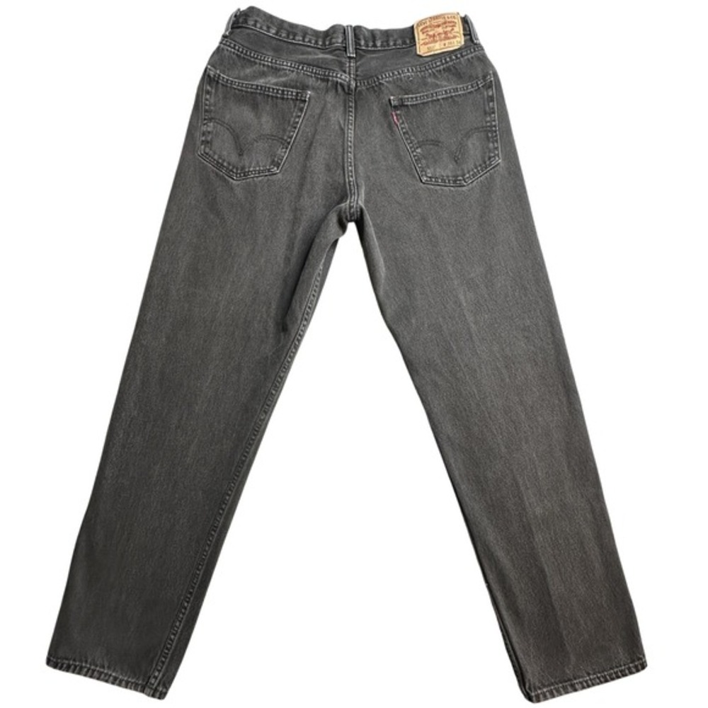 Vintage Levis 550 Relaxed Tapered Jeans Mens 36x34 (34x31) Gray‎ Charcoal Denim
